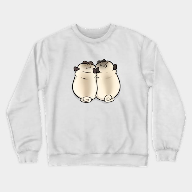 Puggy Snuggles Crewneck Sweatshirt by Inkpug
